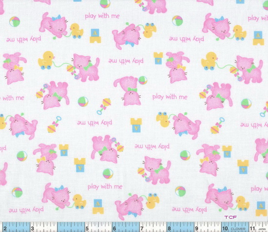 Nursery Kittens Play With Me Pink